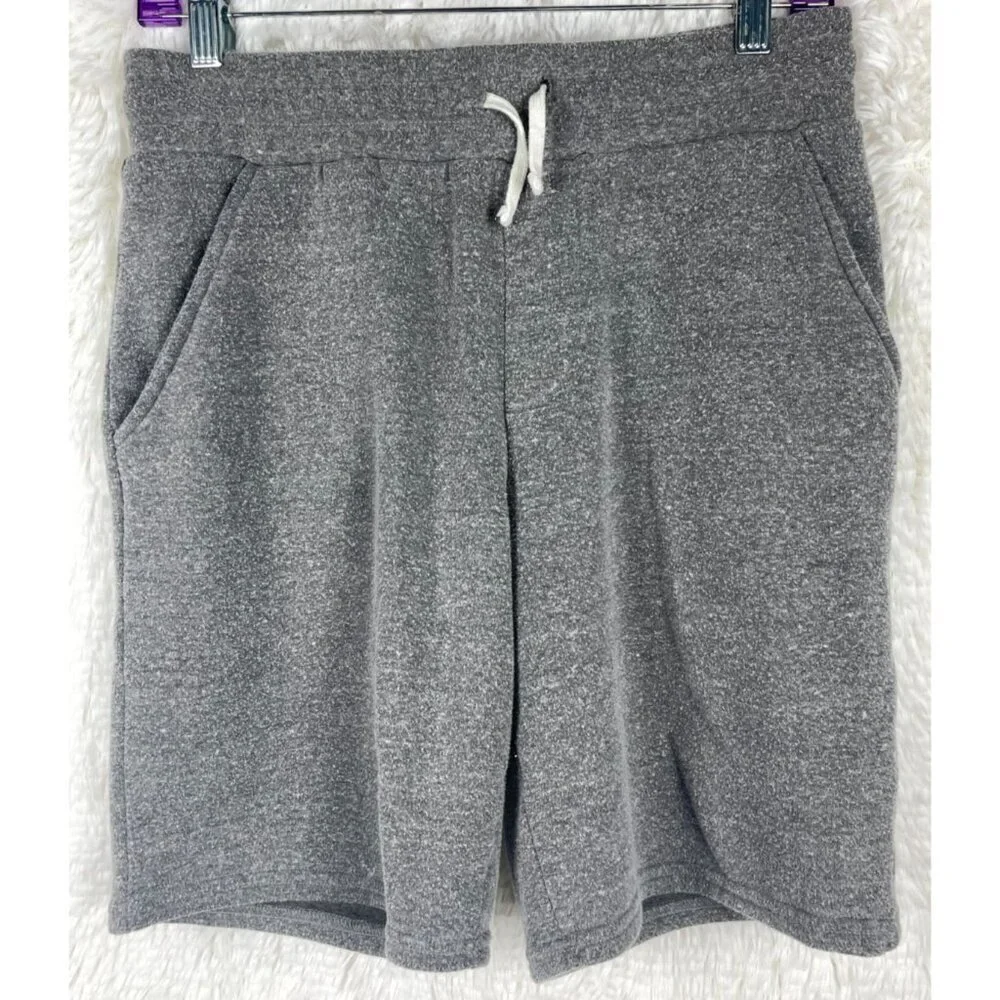 Threads & Thoughts Boys 16 Shorts Gray Drawstring Front Pockets Sweatpant Shorts